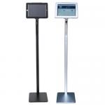 Floor Standing Anti Theft Display Stand Tablet Security Holder Snap Open Aluminum Alloy for sale