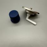 Industrial-grade stainless gas canister valve for HVAC technicians with safety lock-out for sale