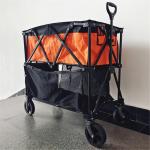Four Way Folding Trolley With Double Up And Down Baskets Double 600D Oxford Cloth for sale
