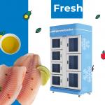 China Fresh Refrigerate Cooling Locker Vending Machine To Keep Sea Food Meat Fresh manufacturer