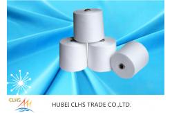 China Low Shrinkage Raw White Spun Polyester Yarn High Strength Sewing Thread Anti - Pilling supplier