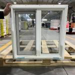 UPVC Sliding Windows Woodgrain / White Two-Tone Customizable Colors & Sizes Built-in Screen OEM Manufacturer for sale