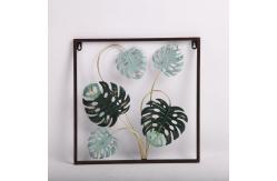 China Square Iron Frame High Durability Handmade Home Decor Suitable Leaves supplier