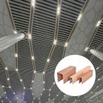 3D Hanging Aluminium False Ceiling Suspended Strip Aluminum Baffle Ceiling for sale