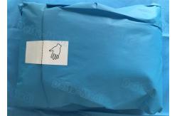 China Blue Disposable Split Sheet Sets , Single Universal Medical Surgical Kit supplier