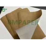Washable Kraft Paper One Side Brown One Side White Custom Roll 0.3mm 0.6mm for sale