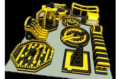 China Customized Attraction And Big Inflatable Theme Park With Vinyl Patch supplier
