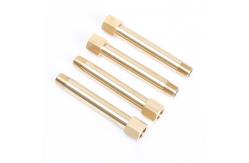 China Brass Nipples BSPT Plastic Injection Mold Parts 1/8'' 1/4'' Threaded Extension supplier