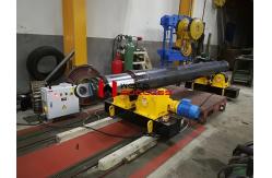 China CRS-20T-Screw Adjustable Welding Rotator Rubber Roller Wheels supplier