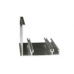 Smoothness Construction Aluminum Profile Customized Powder Spray Coated for sale