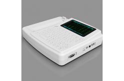 China Touch Screen Full Keyboard Electrocardiogram ECG Machine 12 Channel 12 Lead With Printer supplier