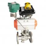 Chinese Control Valve With Pneumatic Actuator And Asco 8210G Solenoid Valve And Westlock 2200 Limit Switches for sale