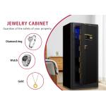 Steel Jewelry Safe Box Biometric Fingerprint Lock Watch Winder Safe Double Rows Bolts
