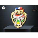 76.2*3mm Peltate Stock Medals For Taekwondo Tournament for sale