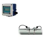 Output 4~20mA economic digital plastic wall mounted ultrasonic flowmeter with accuracy 1.0% for sale