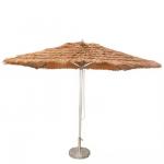 China 8 FT Aluminum Vintage Maldives Umbrella Beach House Hula Beach Umbrella Resort Thatched Tiki Umbrella manufacturer
