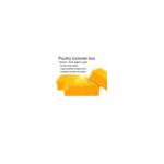 40kg Polyethylene Live Chicken Transport Crates For Transporting Chick