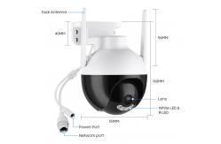China Outdoor 4K Wireless Surveillance IP Camera Wifi Security PTZ CCTV Camera supplier