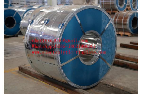 SPTE TFS continuous annealing Rolled Tinplate Coil for food can packing