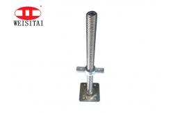China Electro Galvanized 32mm Adjustable Screw Jack Base Solid Scaffolding U Head supplier