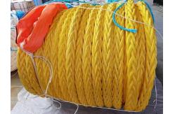 China 64mmx220m UHMWPE Rope With Polyester Sheath With High Breaking Load supplier