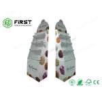 China Retail Corrugated Cardboard Floor Display Stands Customized Paper Display Shelf manufacturer