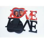 Dye MDF Sublimation Blank Love Heart Photo Picture Frame For Printing