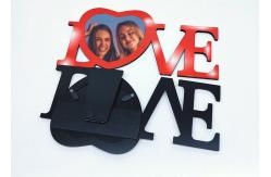 China Dye MDF Sublimation Blank Love Heart Photo Picture Frame For Printing supplier