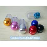 Empty Small Medicine Bottle Plastic Pill Bottles With Red / Blue / Purple Cap for sale