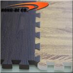 Soft 2x2inch 12mm Wood Grain Interlocking Foam Floor Mats For Sports for sale