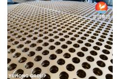 China ASME SB171 UNS C71500 Copper Nickel Alloy Tubesheet Forged Heat Exchanger Plate supplier