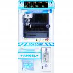 Blue Coin-Operated LED Desktop Hardware Claw Arcade Machine