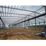 Affordable Heavy Steel Structure Construction With Vertical Columns / Horizontal Beams for sale