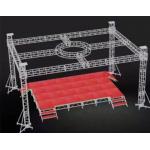 Custom Circle Truss Lighting , Silver 6082-T6 Aluminum Truss Lighting for sale