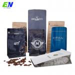 Matte Recyclable Mono PE/PE Flat Bottom Coffee Bag Packaging Valve Coffee Bag for sale