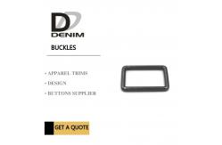 China Durable Nickle Free Solid Brass D Rings , Square Gumental Rings For Handbag supplier