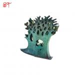 Garden Customized Abstract art Green Tree Branch Shape Stainless Steel Statue New Design Outdoor Patio Yard Decoration for sale