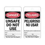 Custom Lockout Plastic Safety Tag 250g Coated Paper Material Easy Installation for sale
