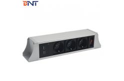 China Office Hanging Desktop Power Center With Double USB Charger Interfaces supplier