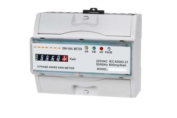 Three Phase Power Quality Monitoring Equipment KWH Meter With LCD Display