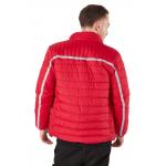 Warm Duck Down Puffer Jacket Dyed Embroidered Corduroy With Hood