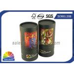 Custom Tea / Coffee Beans Cardboard Cylinder Tubes Packaging Tubes for sale