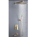 Brushed Gold Black Silver Embedded OEM Concealed Basin Mixer