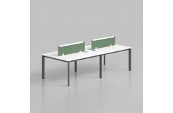 China Modern Wooden Office Furniture Staff Computer Table Desk For 8 People supplier