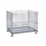 Metal Cage Storage Wire Mesh Container Stackable Wire Baskets For Warehouse for sale