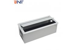 China Tabletop Power Socket With Brushed Flip - Open Cover supplier