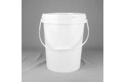China White 4 Gallon Polypropylene Plastic Paint Bucket With Lid supplier