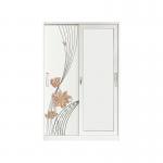 Double Doors Steel Wardrobe Closets Home Bedroom Furniture 1800mm Width for sale