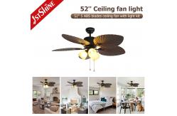 China Fancy Classic Retro Wooden Ceiling Fan 5 Blade Pull Chain Switch supplier