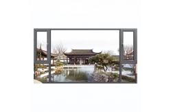 China Horizontal Opening Pattern Broken Bridge Aluminum Window Waterproof Fireproof supplier